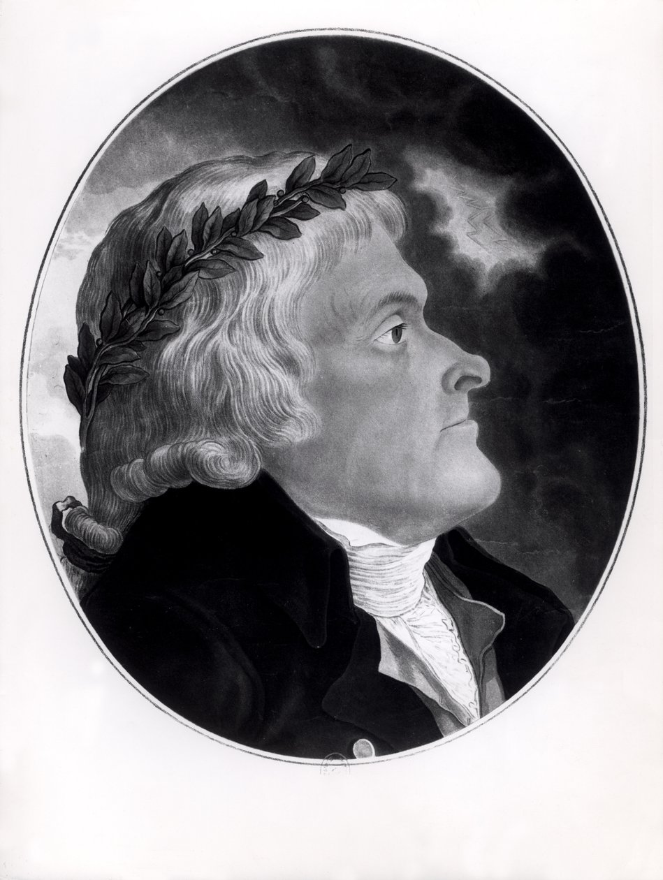 Thomas Jefferson, rytý Michel Sokolnicki (1760-1816) od Tadeusz Kosciuszko