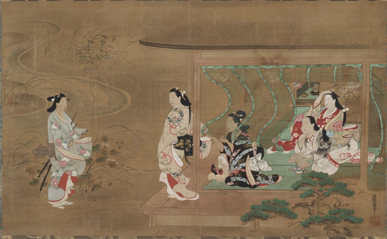 Návštěva milence, 1680-1730. od Tamura Suio