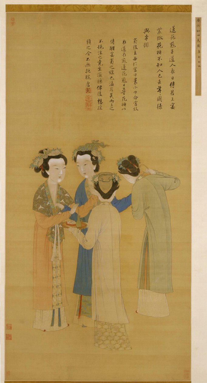 Court Ladies of the Former Shu od Tang Yin od Yin Tang