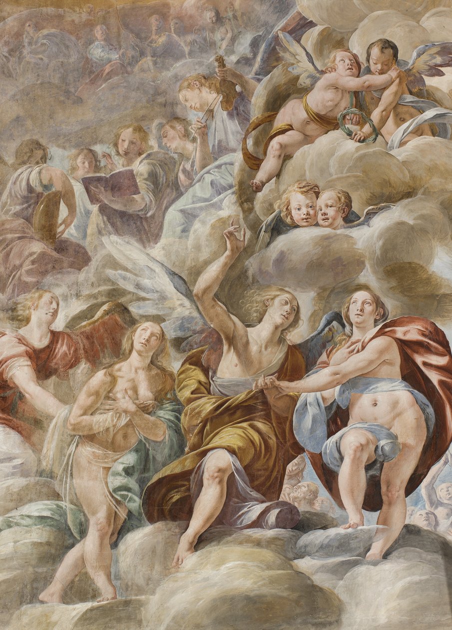Hudební andělé a svaté duše, 1629 od Tanzio da Varallo
