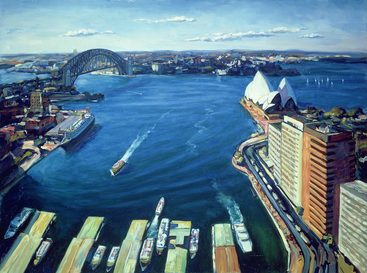Sydney Harbour, PM, 1995 od Ted Blackall