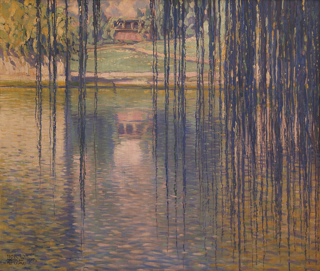 Vrby na jezeře, 1915. od Teodoro Wolf Ferrari