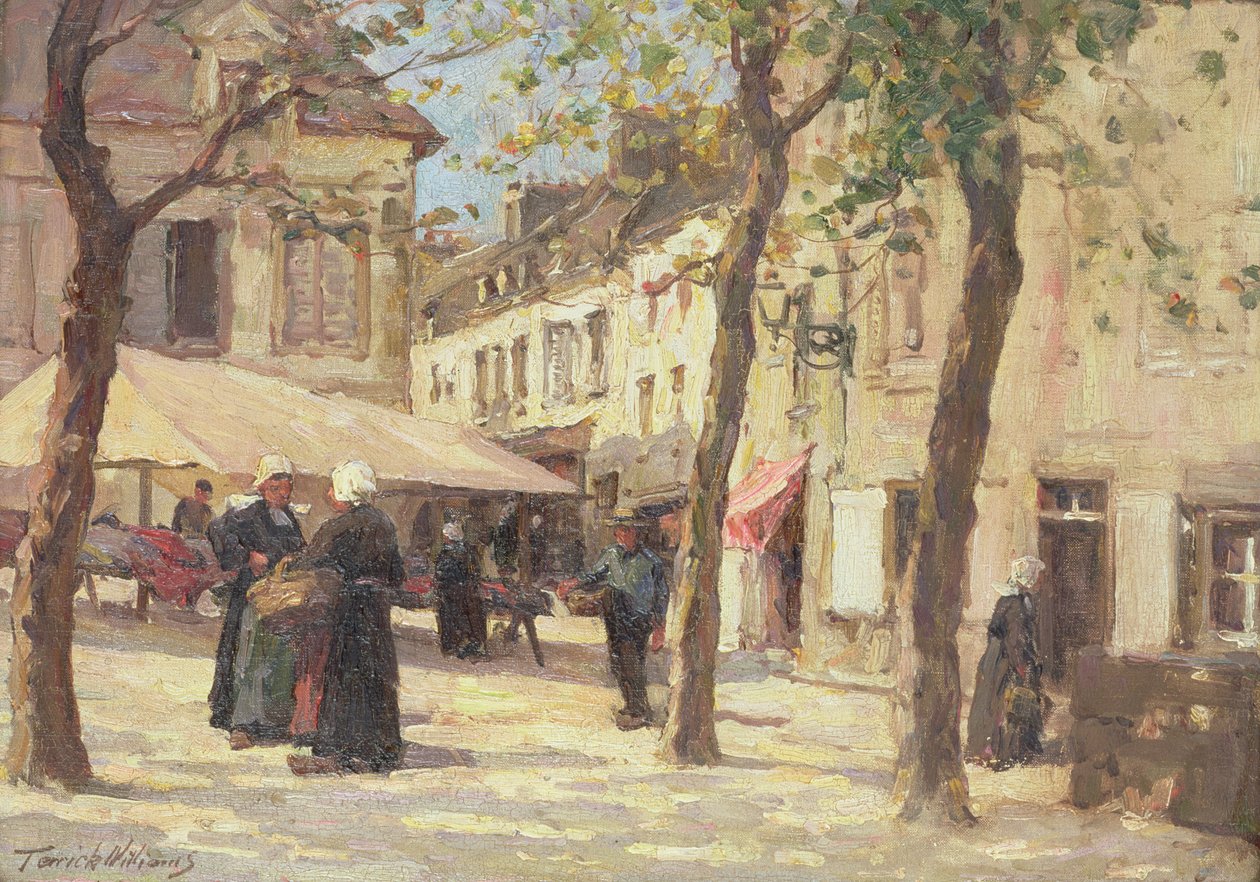 Tržiště, Quimperle, Bretaň od Terrick Williams