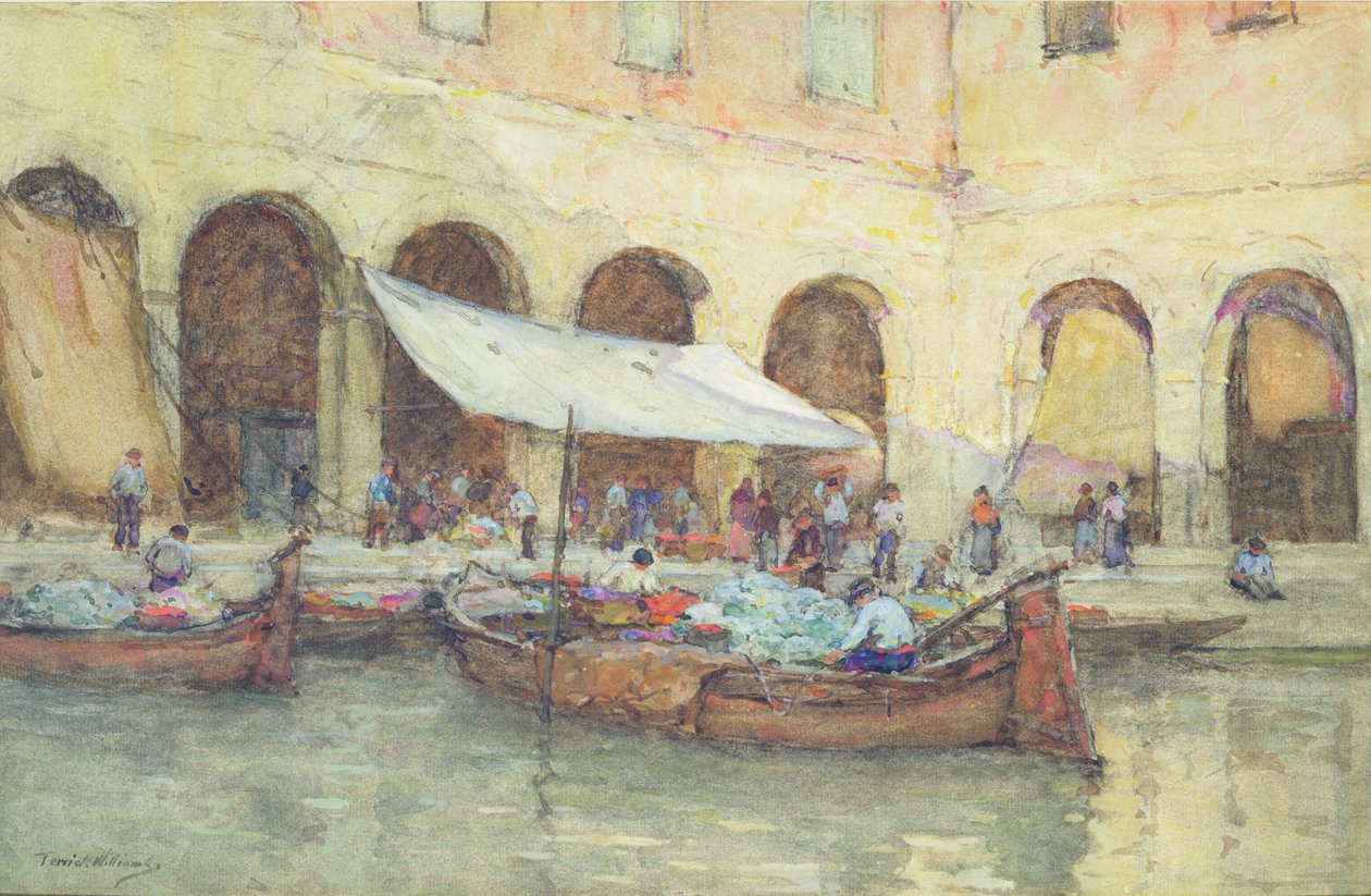 Trh Rialto, Benátky od Terrick Williams