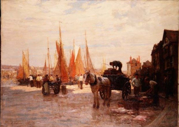 Pohled na Brixham Harbour, Devon od Terrick Williams