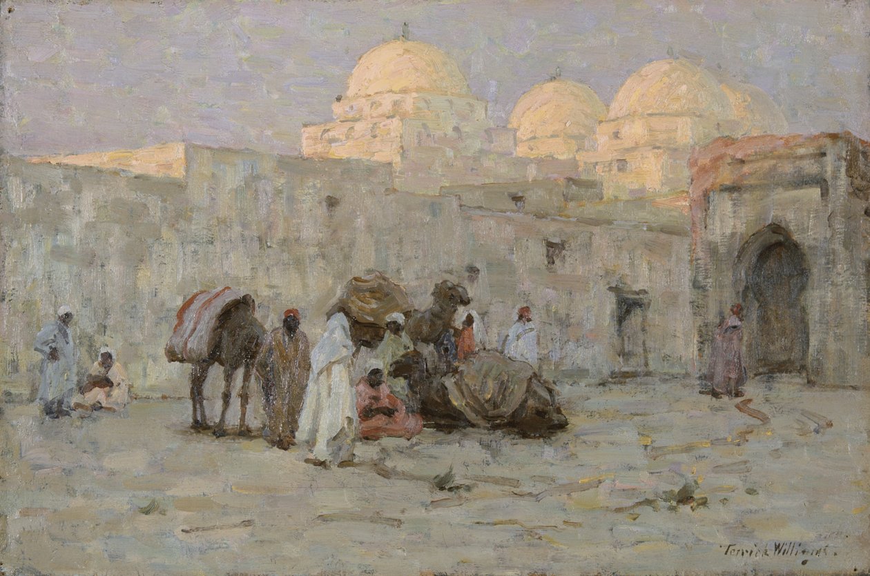 Kairouan, poslední záře (olej na desce) od Terrick Williams