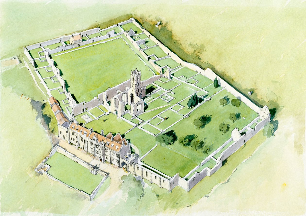 Mount Grace Priory, c15. století, c1990-2010 od Terry Ball
