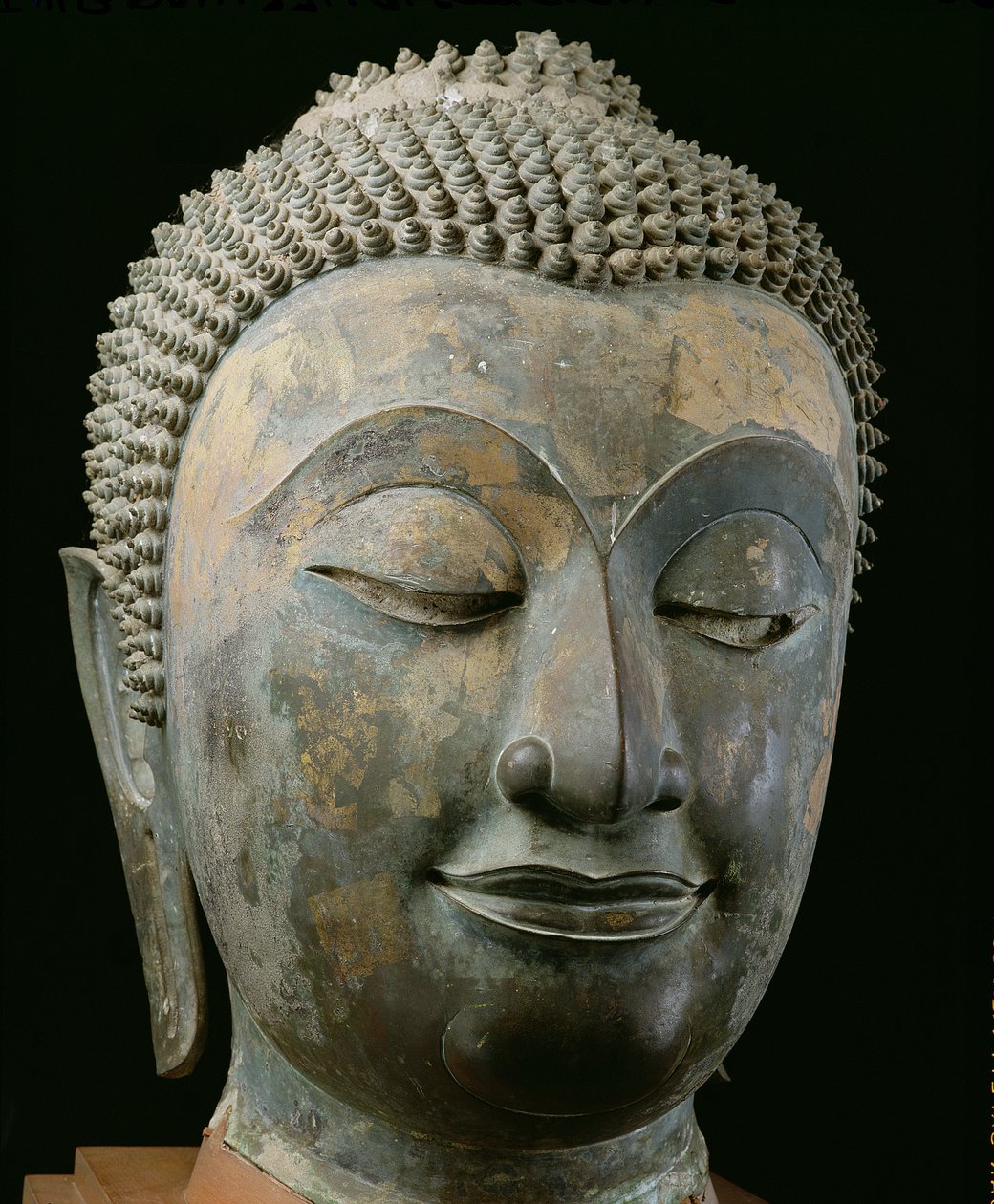 Hlava obřího Buddhy (bronz) od Thai