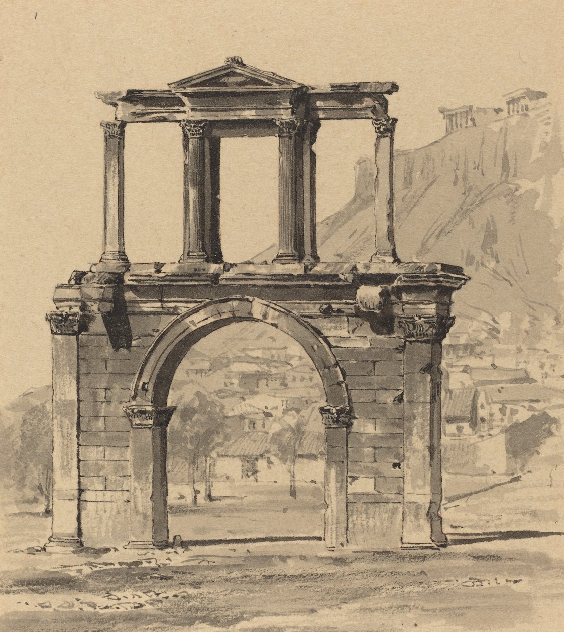 Hadriánův oblouk, 1890. od Themistocles von Eckenbrecher
