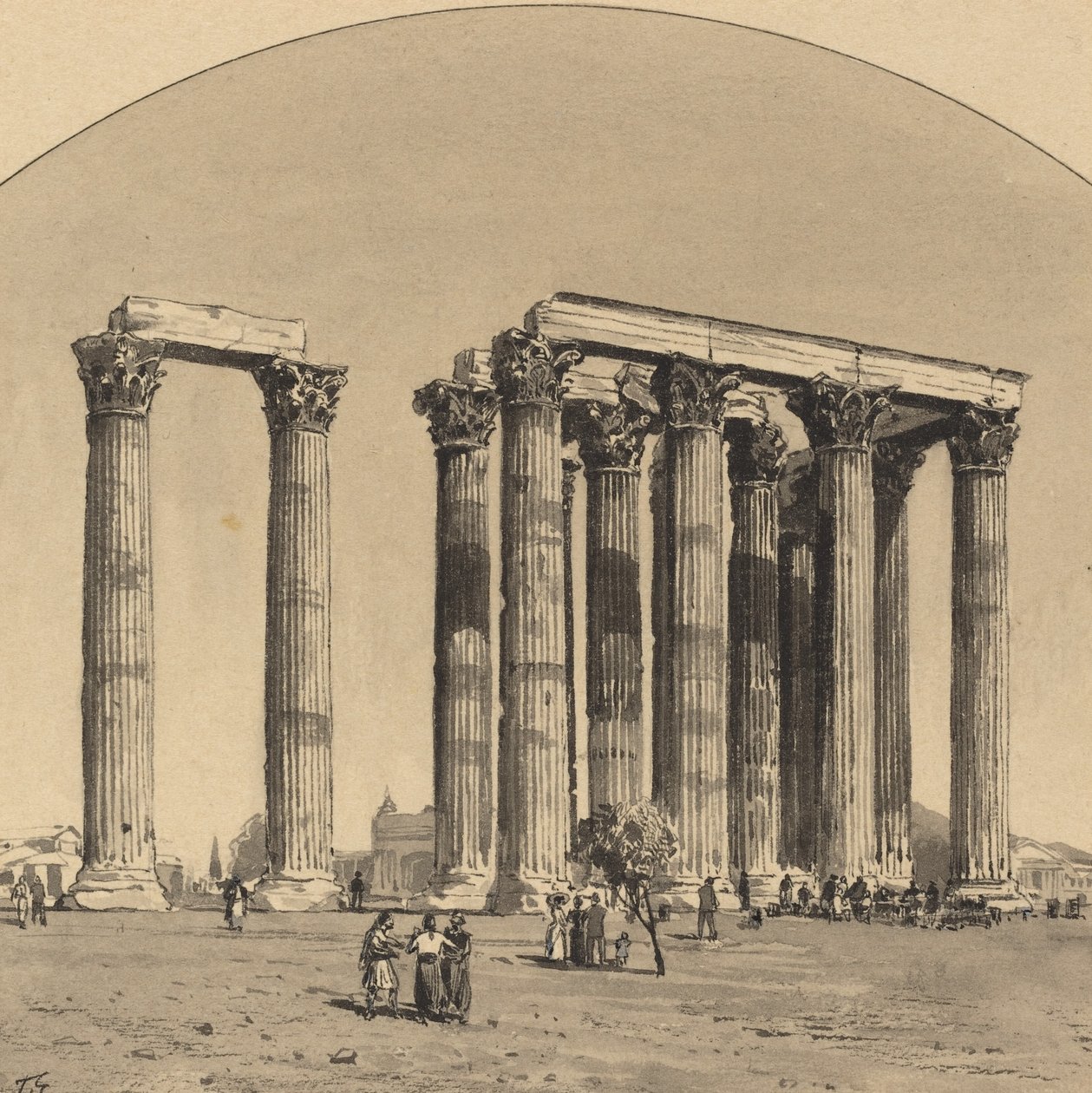 Chrám Dia Olympského, 1890. od Themistocles von Eckenbrecher