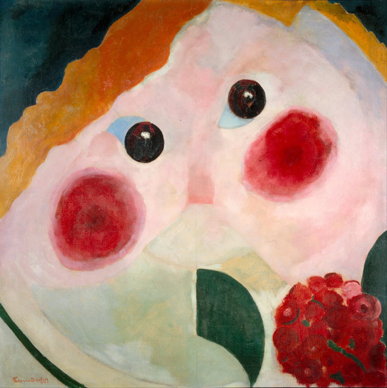 Dívka s Ranunculus, 1914 od Theo van Doesburg