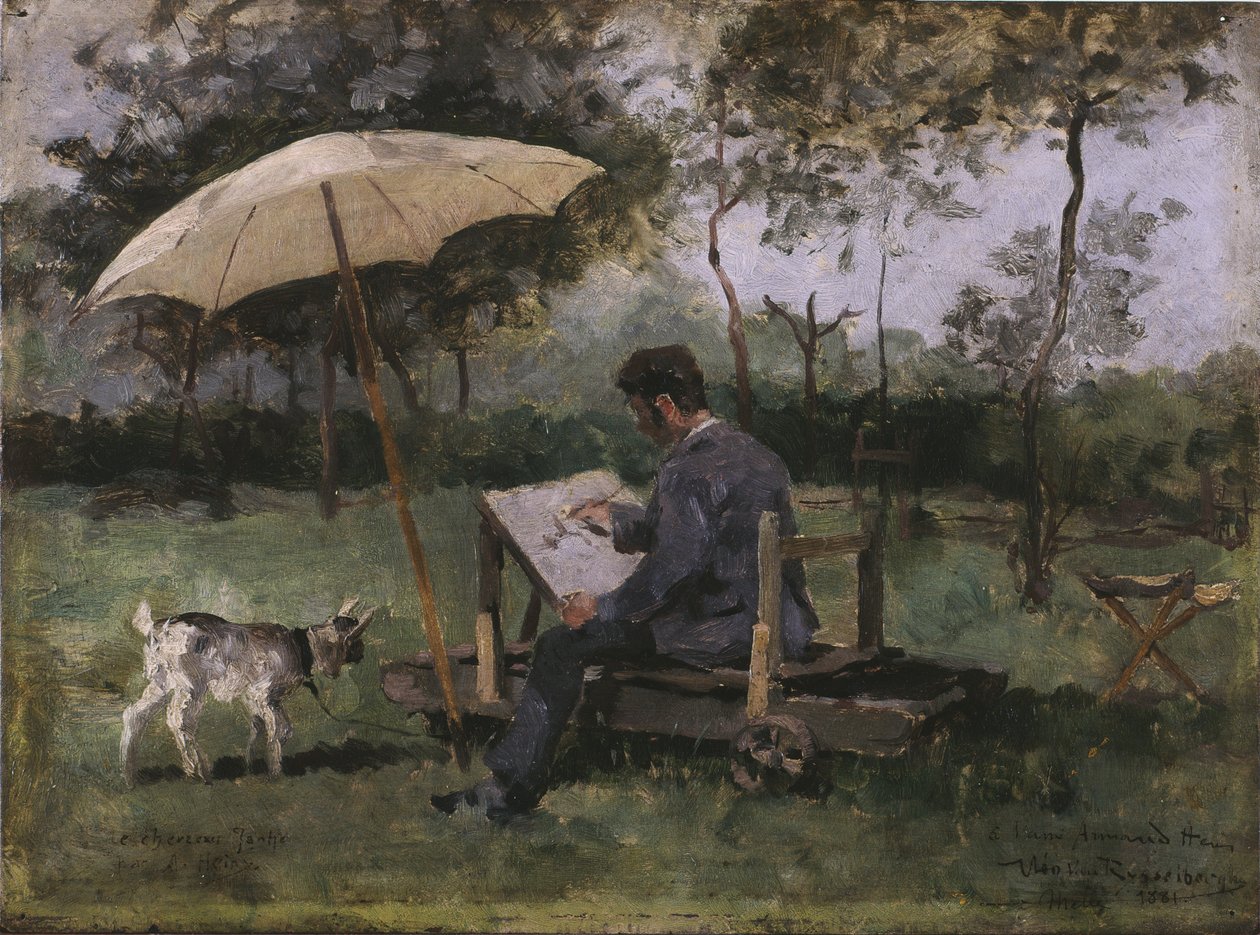 Obraz Armanda Heinse (olej na panelu) od Théo van Rysselberghe