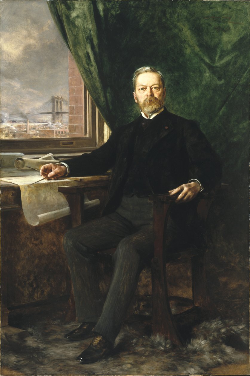 Portrét Washingtona A. Roeblinga, 1899 od Theobald Chartran