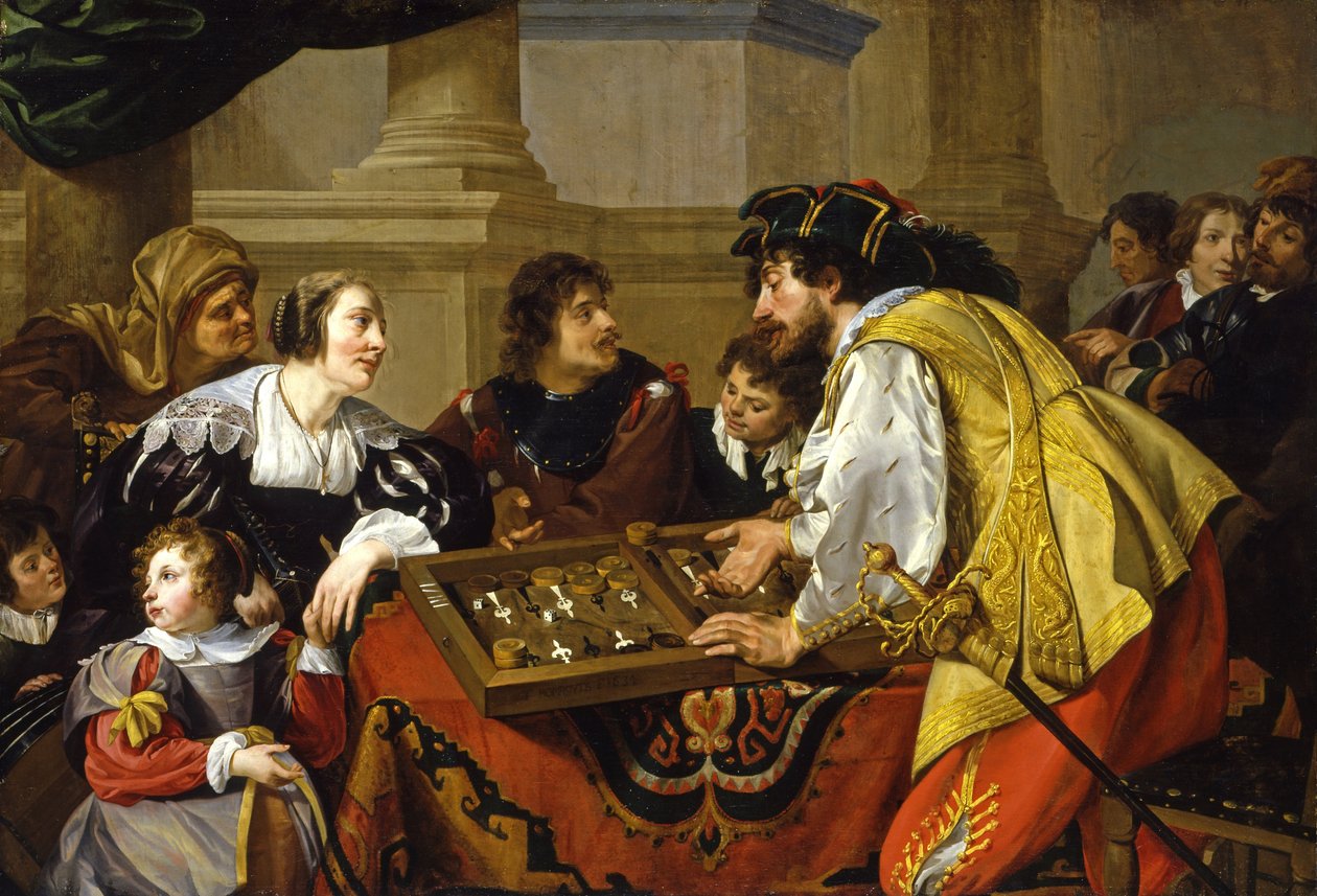 Hráči vrhcábu od Theodoor Rombouts