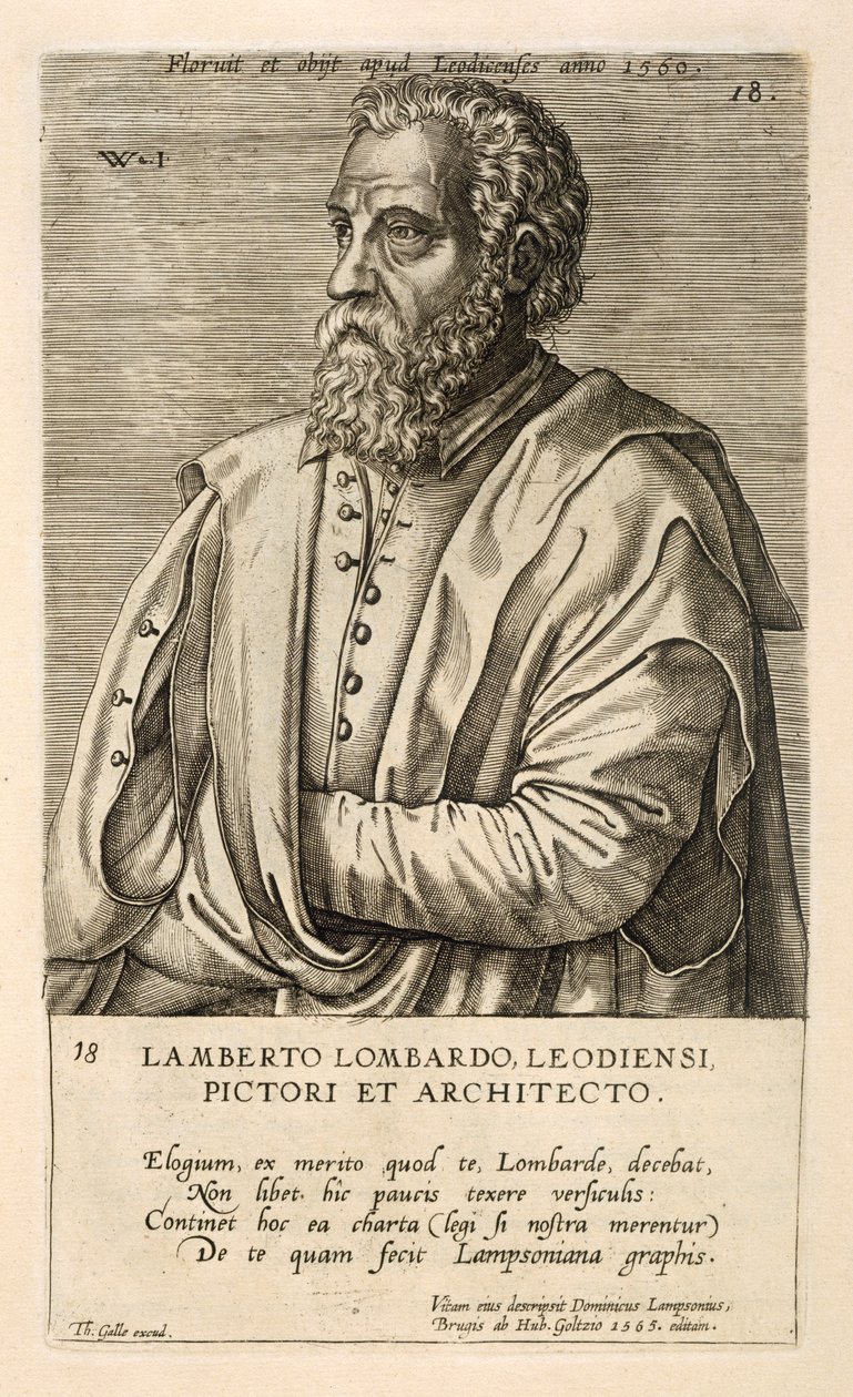 Portrét Lamberta Lombarda od Theodor Galle