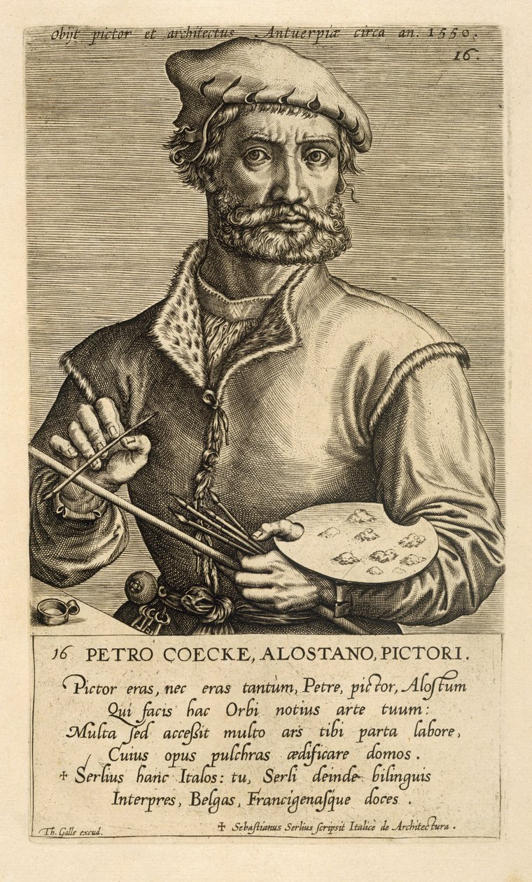 Portrét Pietera Coeckeho van Aelsta staršího od Theodor Galle