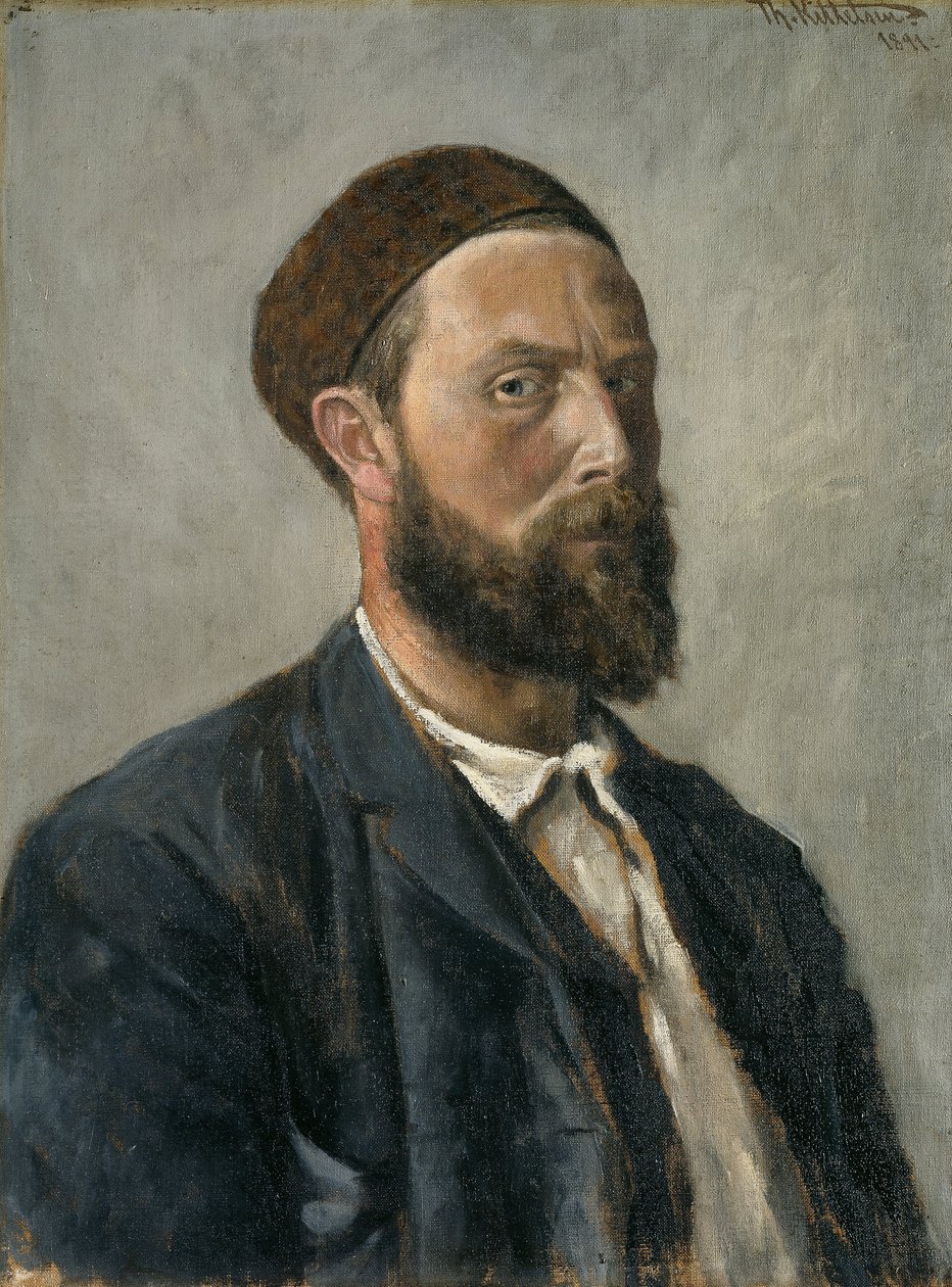 Autoportrét od Theodor Kittelsen