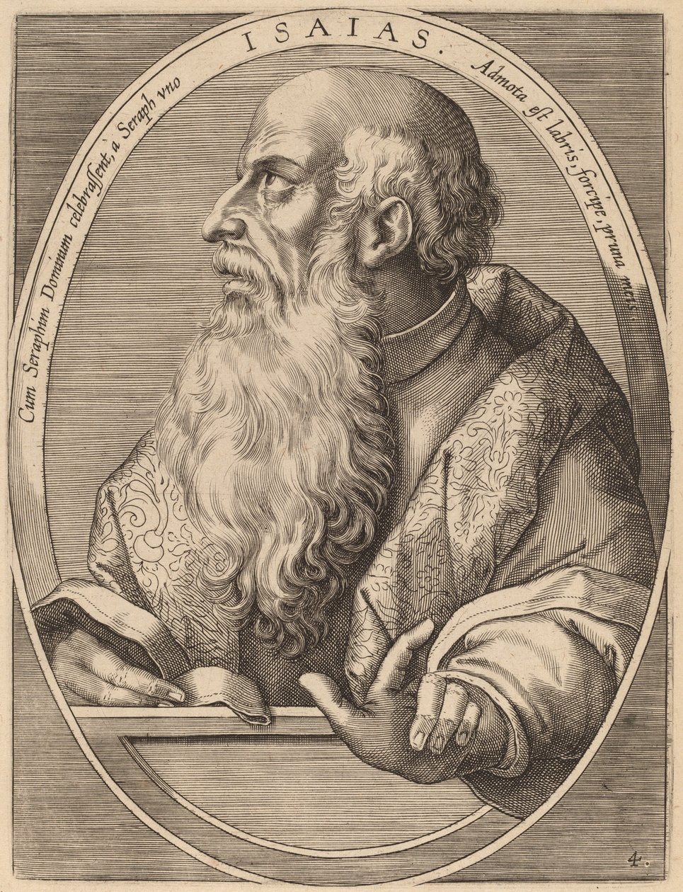 Izajáš od Theodor Galle after Jan van der Straet