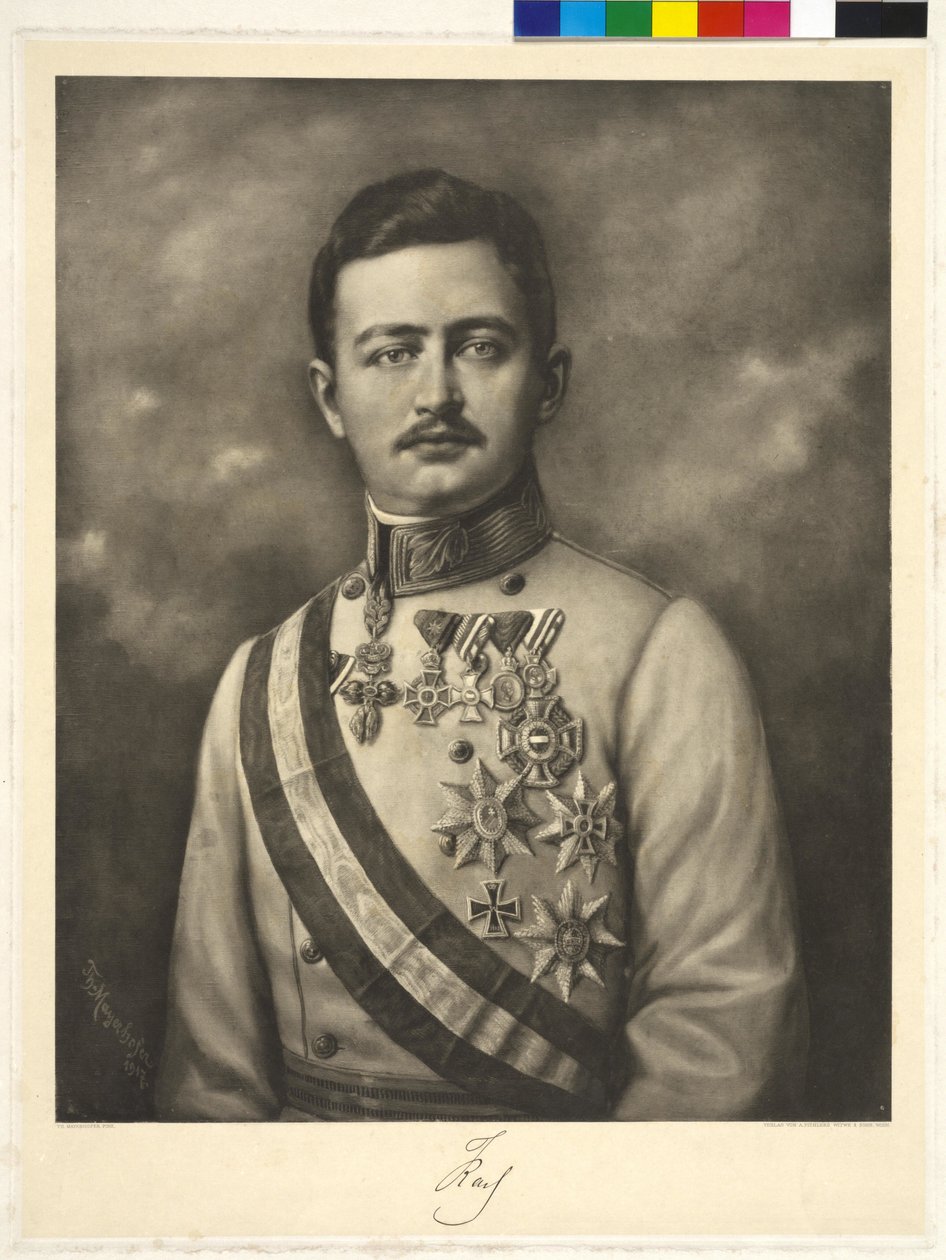 Rakouský císař Karel I. od Theodor Mayerhofer