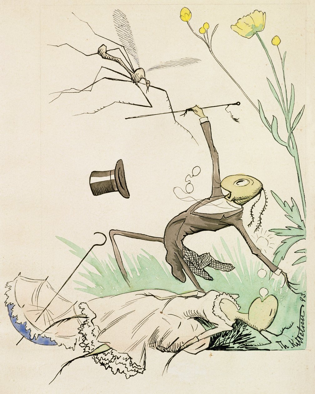 Útok od Theodor Kittelsen