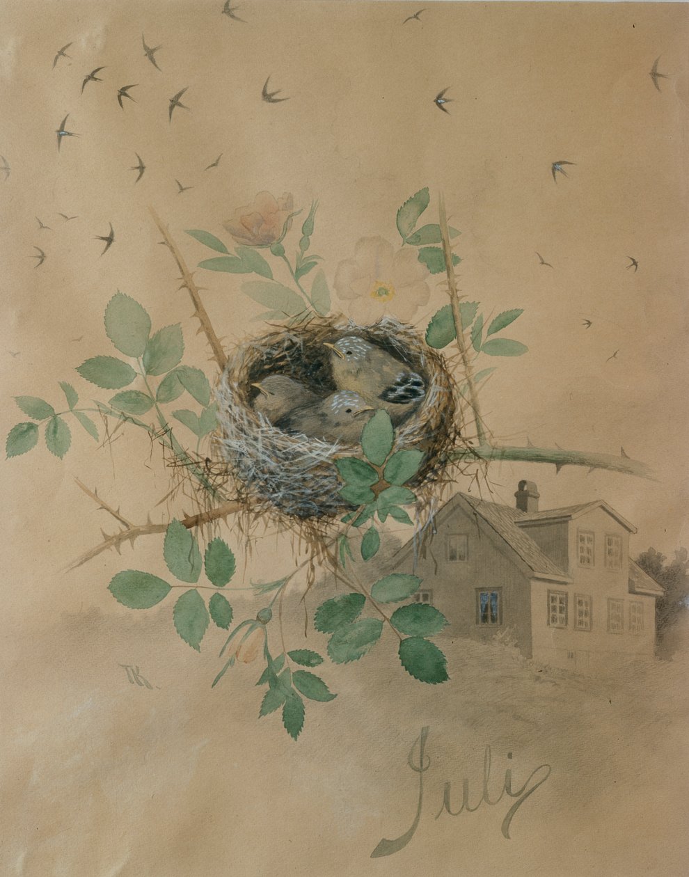 červenec od Theodor Kittelsen
