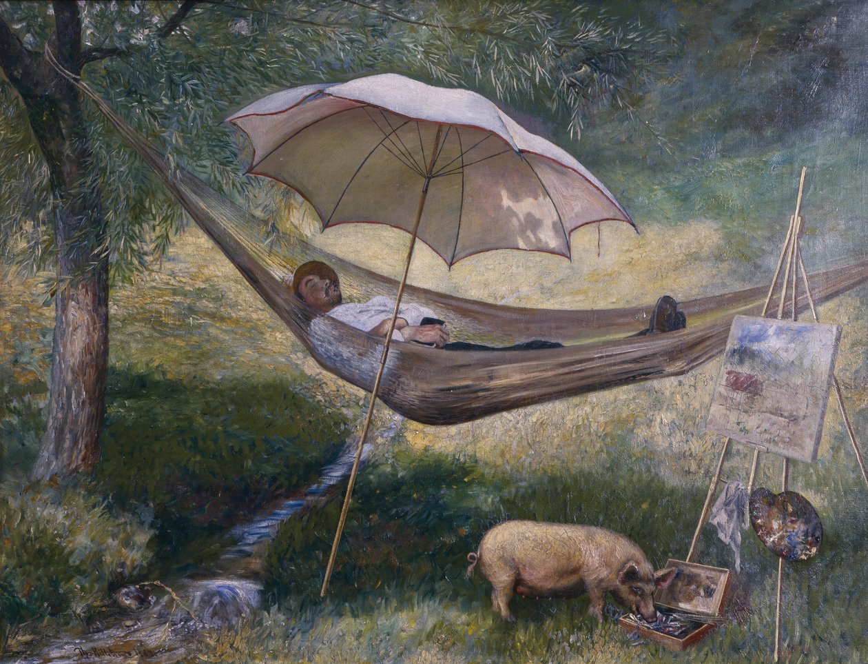Autoportrét od Theodor Kittelsen