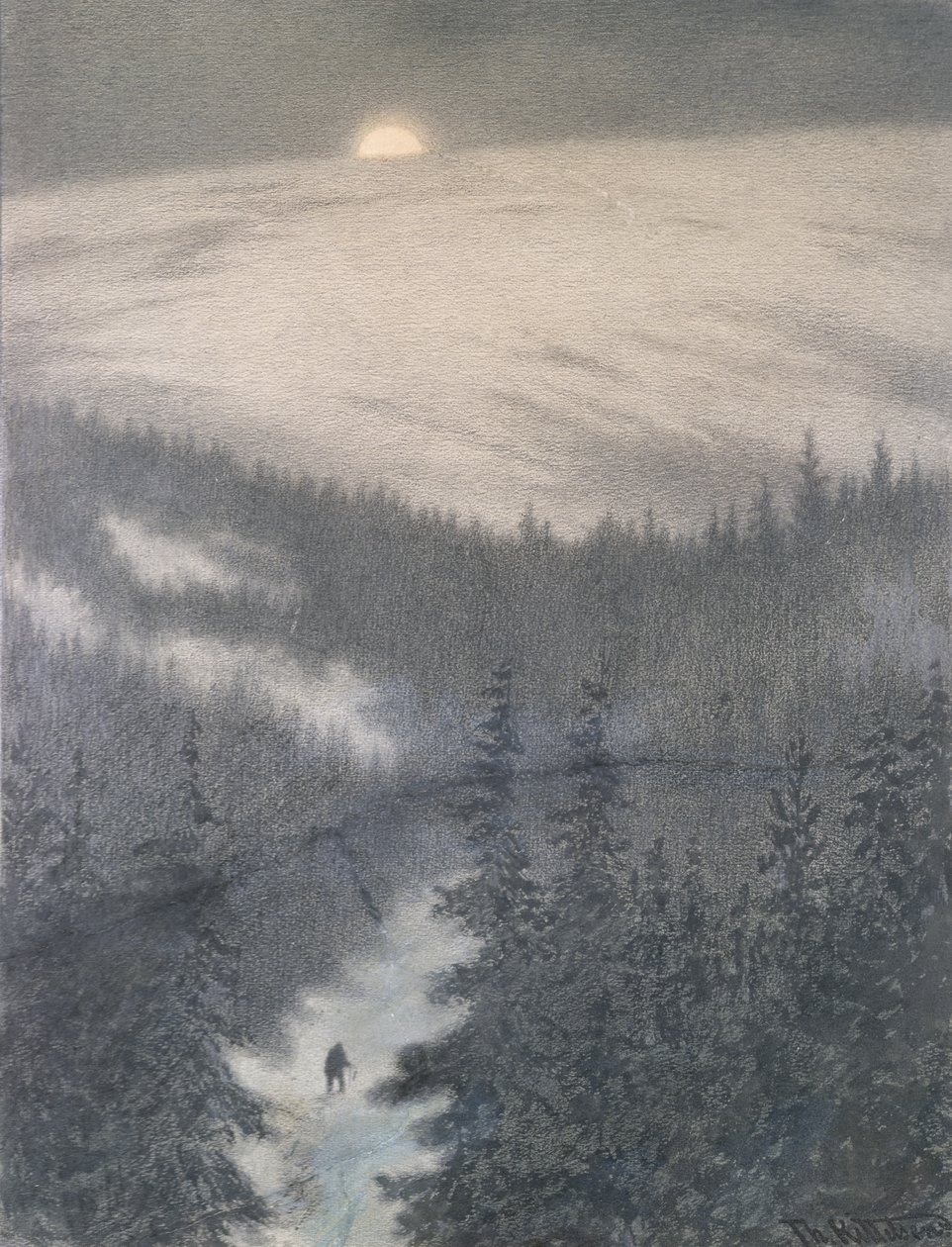Drobný chovatel od Theodor Kittelsen