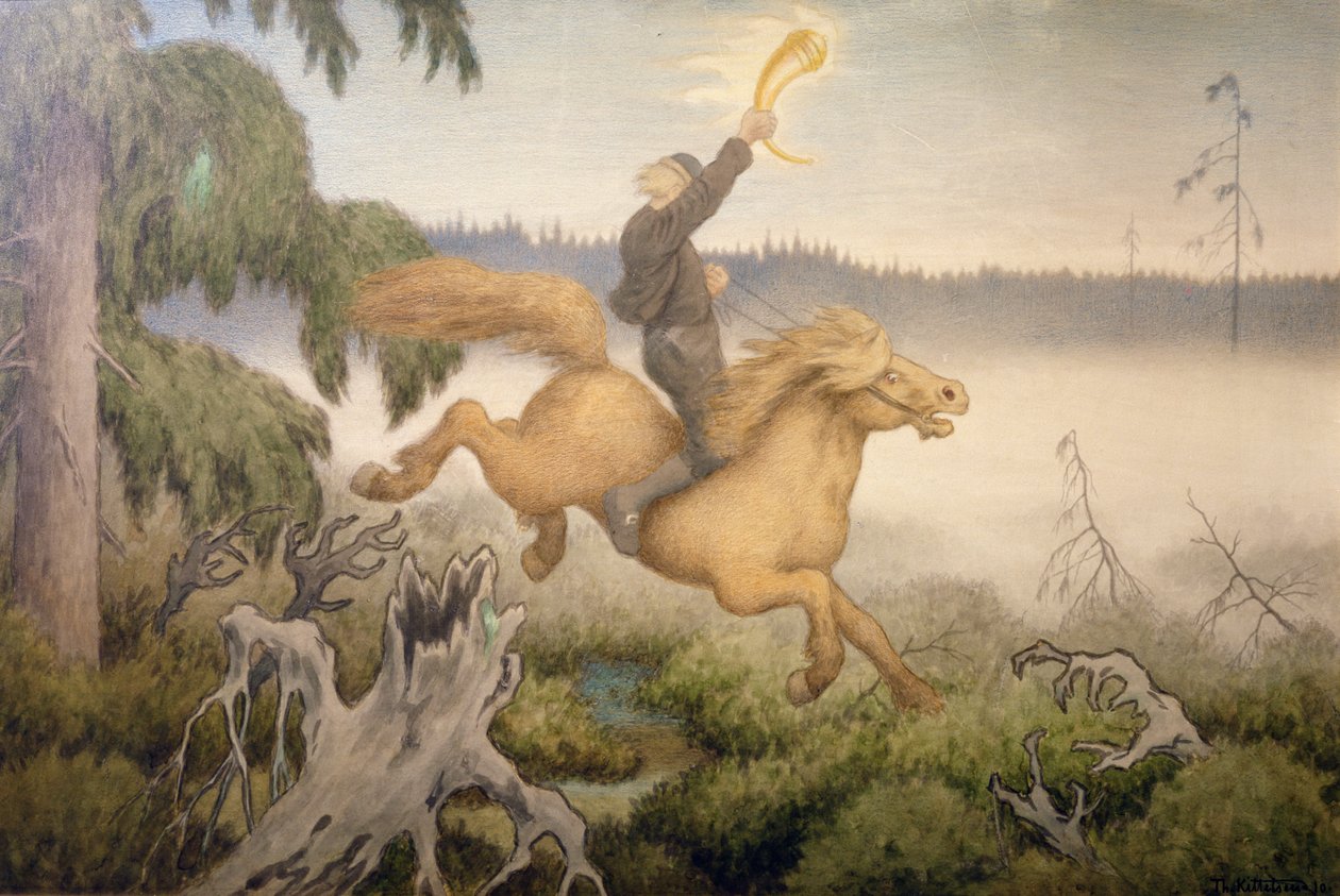 Zlatý roh od Theodor Kittelsen