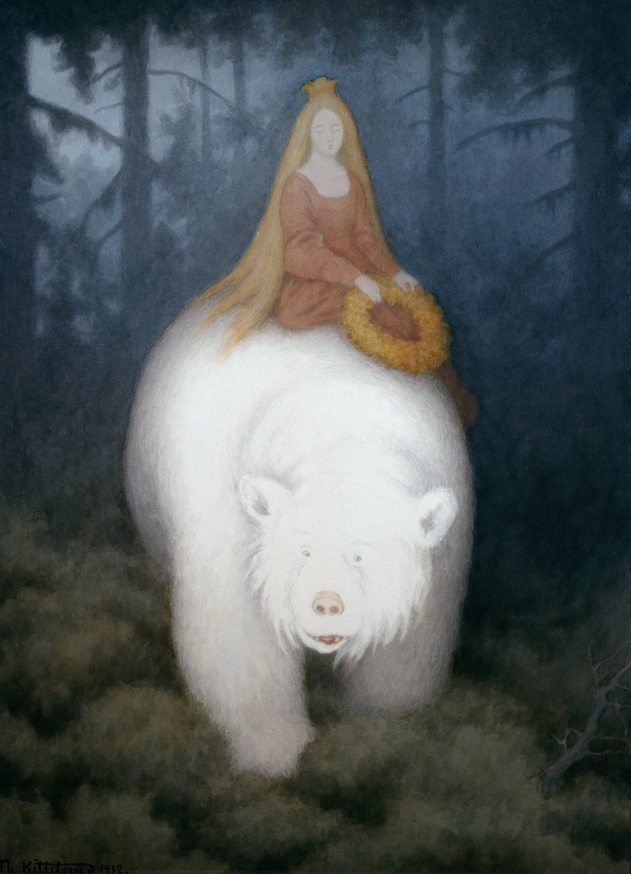 Král bílých medvědů Valemon od Theodor Kittelsen