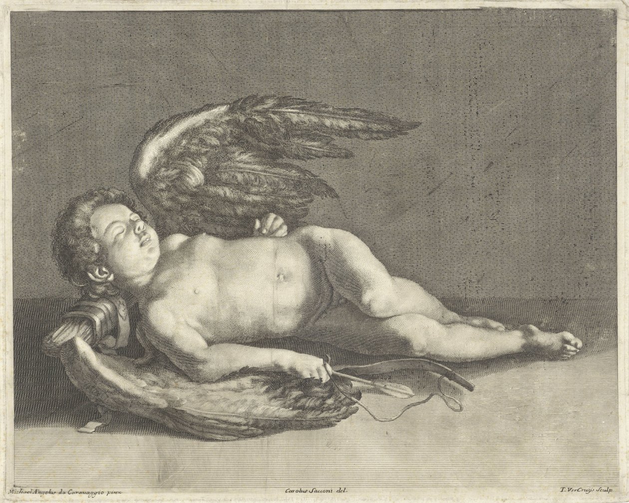 Spící Amor od Theodor Vercruys