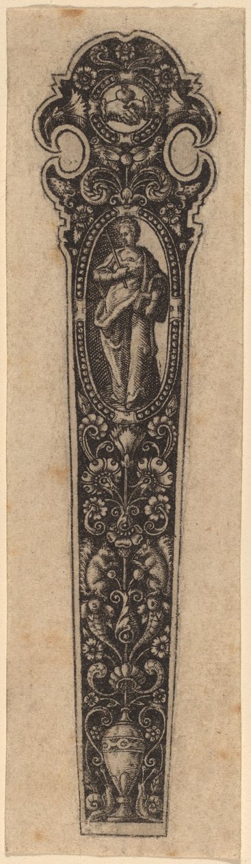 Ornament na rukojeť nože od Theodor de Bry