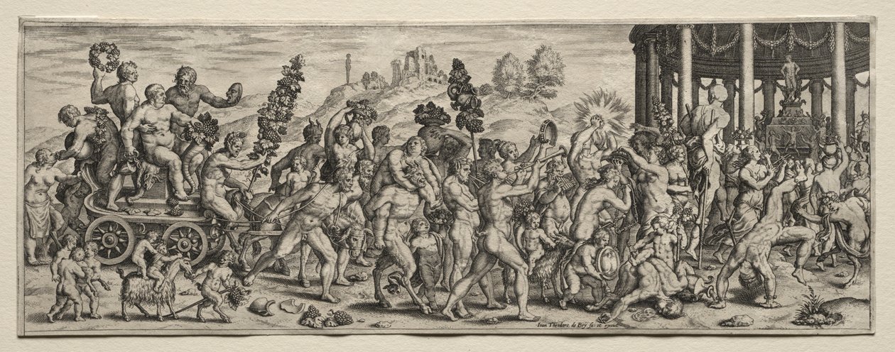Bacchův triumf od Theodor de Bry