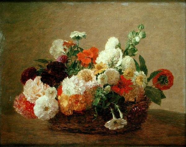 Zátiší s květinami od Theodore Fantin Latour