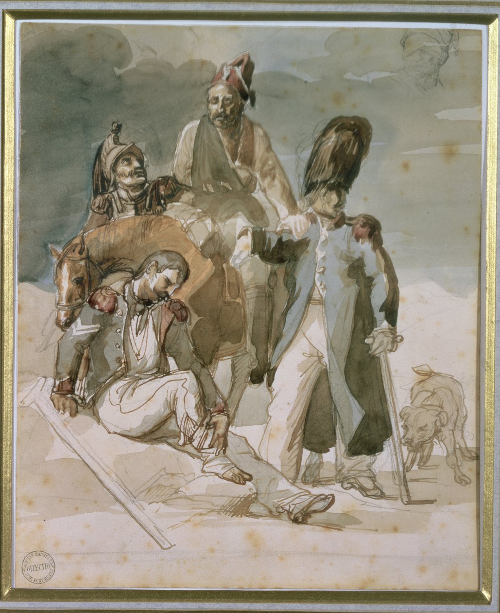 Epizoda z Napoleonova ústupu z Ruska v roce 1812 od Theodore Gericault