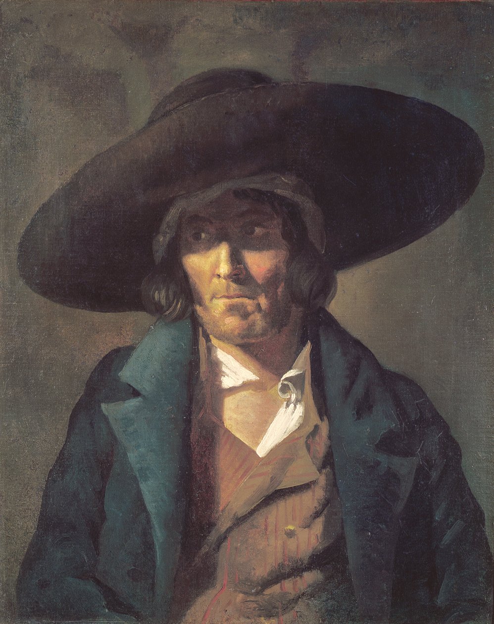 Portrét muže, Vendean, c.1822-23 od Theodore Gericault