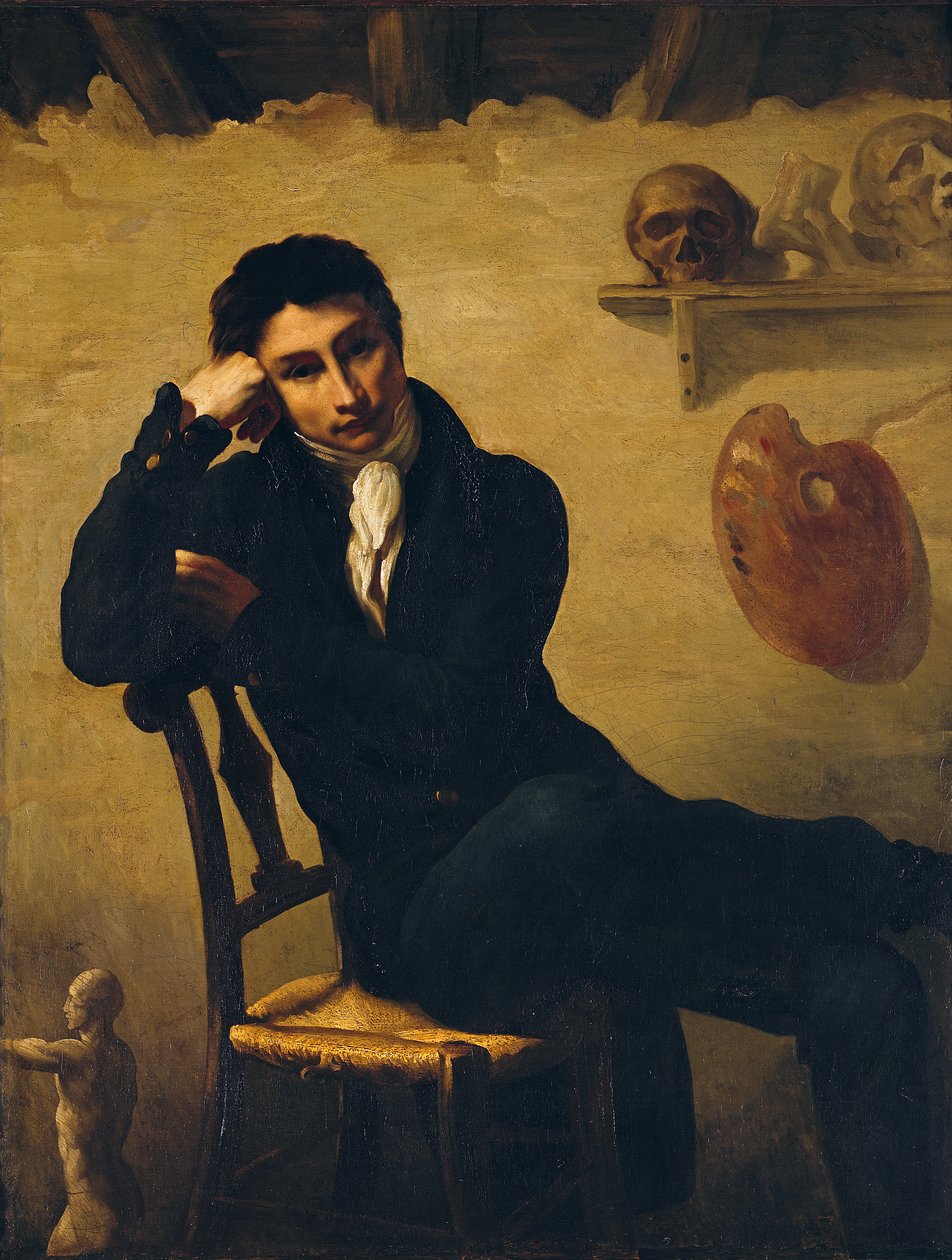 Portrét umělce v jeho ateliéru od Theodore Gericault
