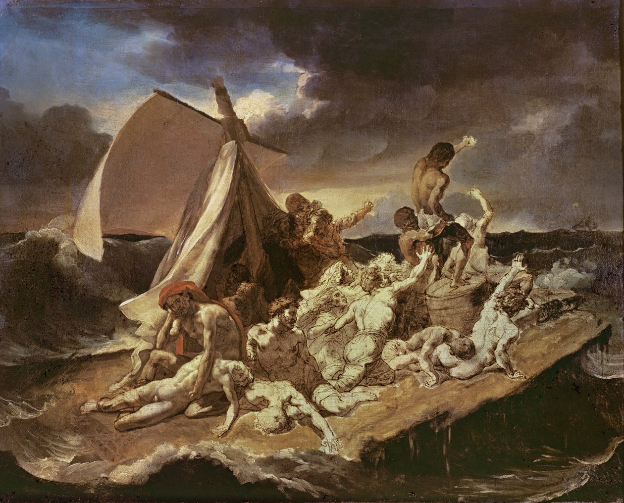 Druhá studie pro Vor Medúzy od Theodore Gericault