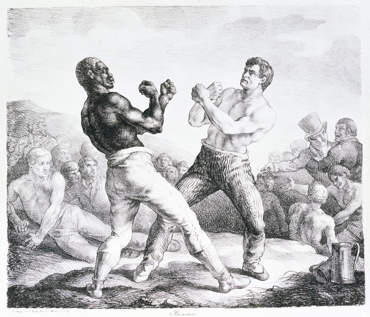 Boxeři, 1818 od Theodore Gericault