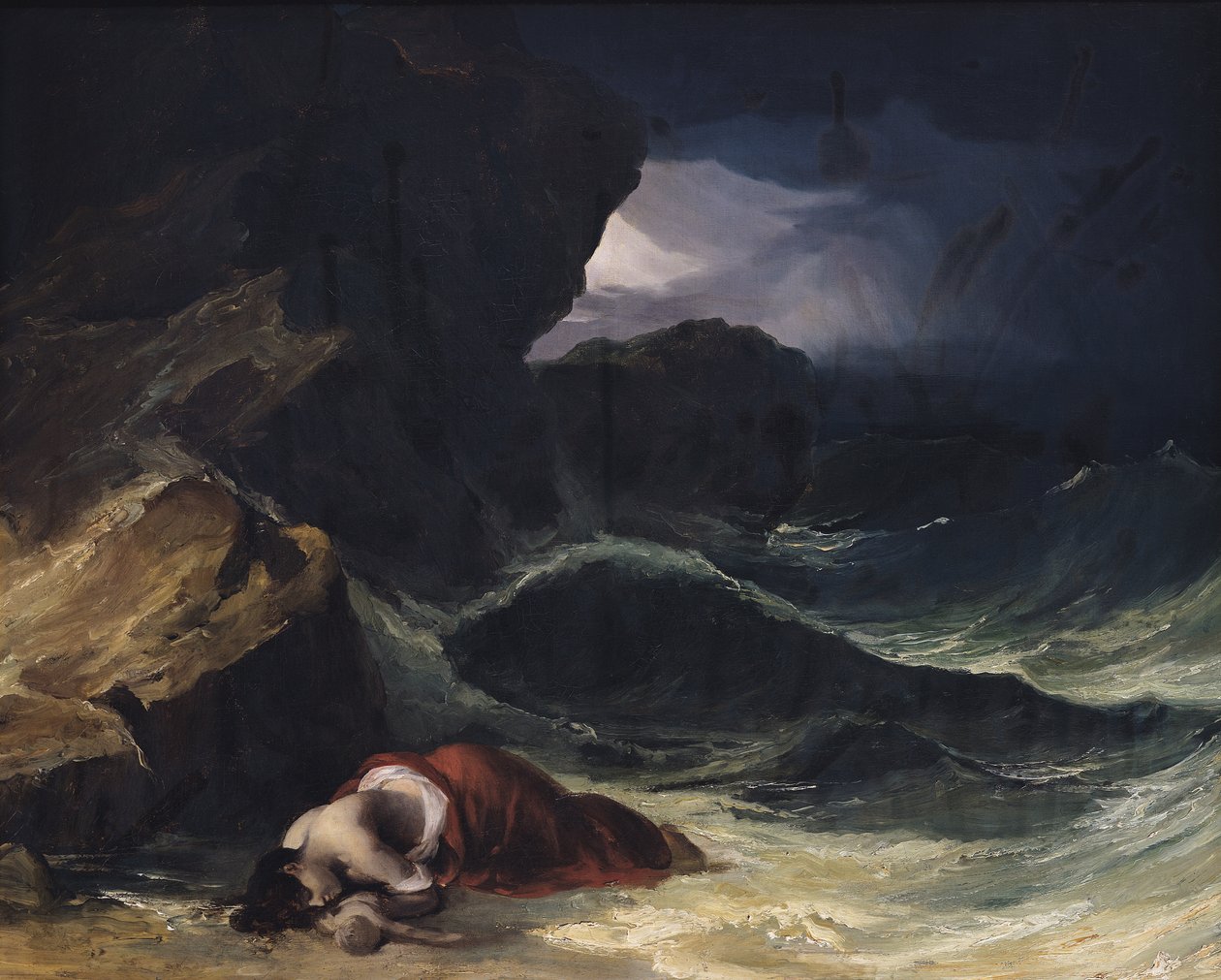 Bouře nebo Ztroskotání od Theodore Gericault