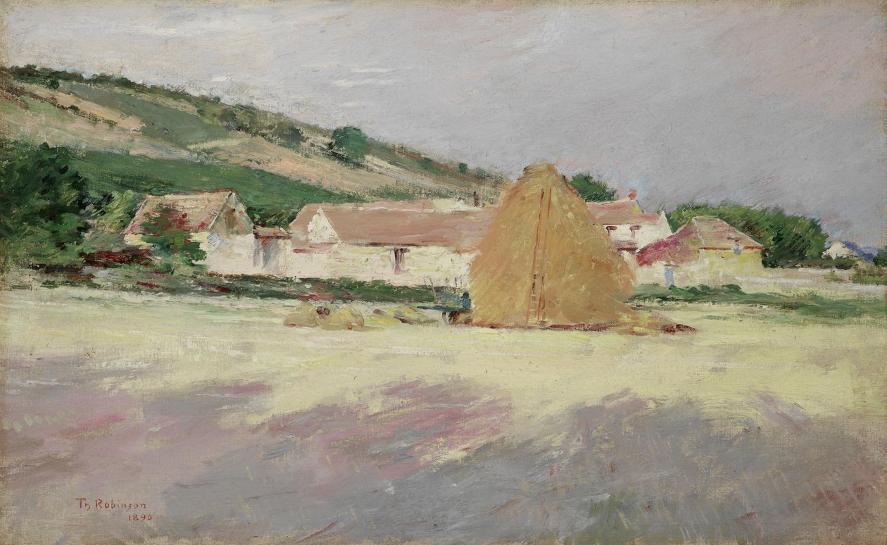 Scéna v Giverny, 1890 od Theodore Robinson
