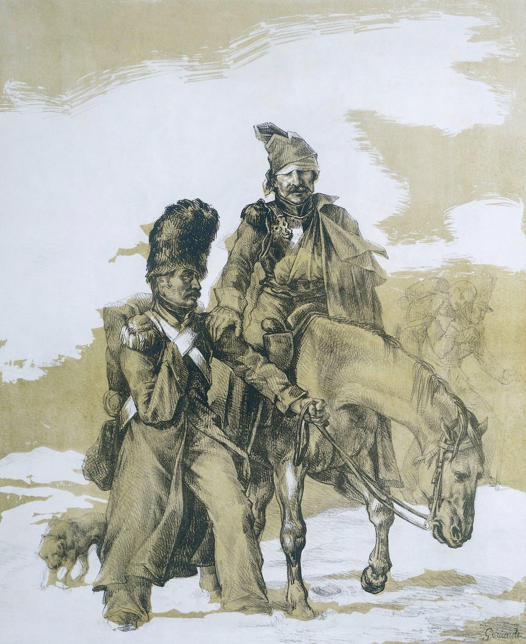 Ústup z Moskvy od Theodore (after) Gericault