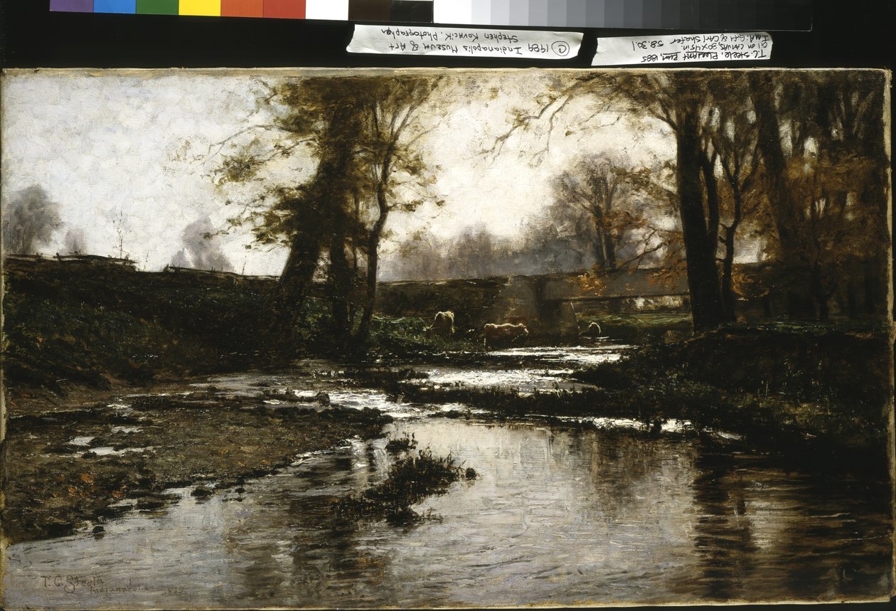 Příjemný běh (olej na plátně) od Theodore Clement Steele