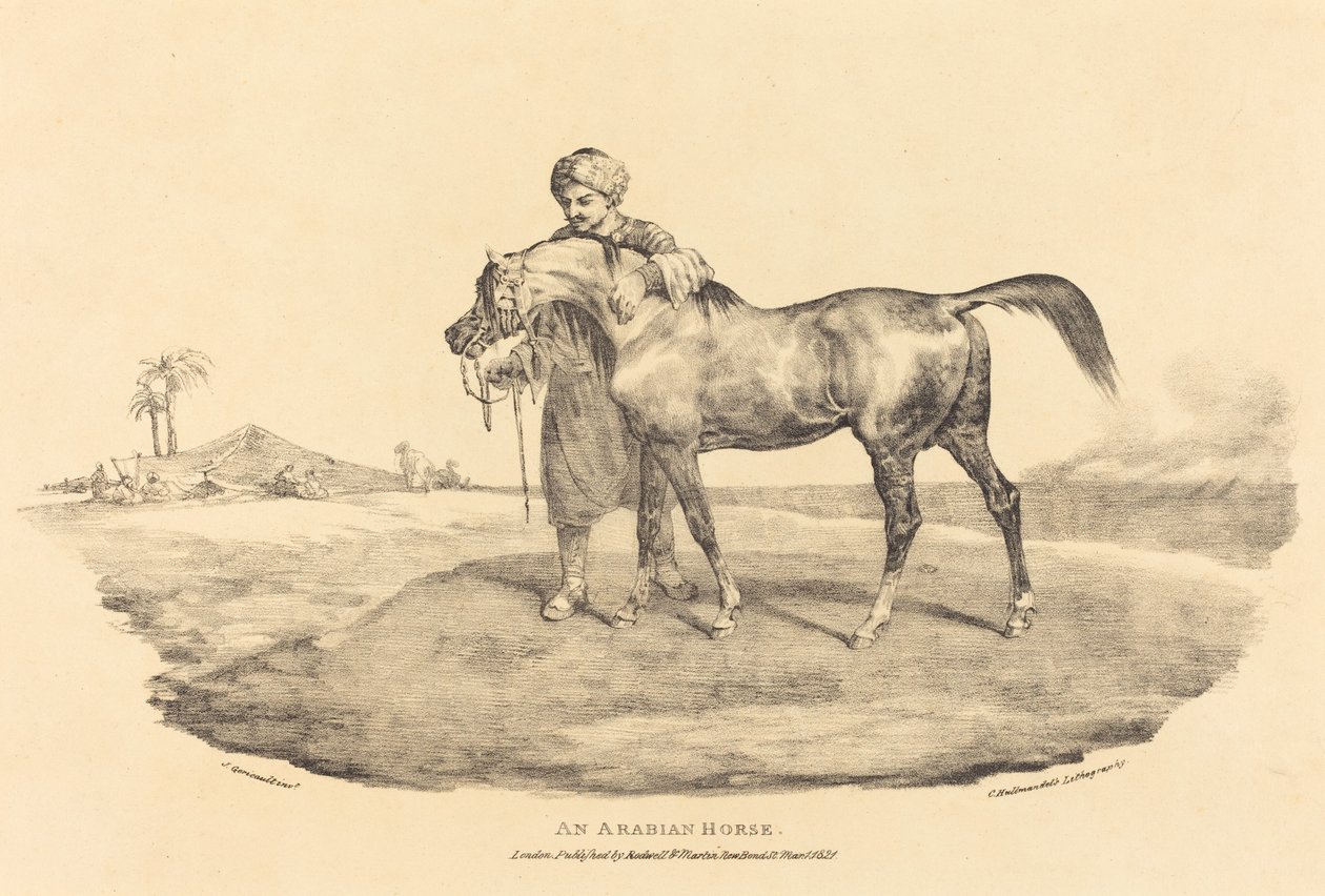 Arabský kůň od Theodore Gericault