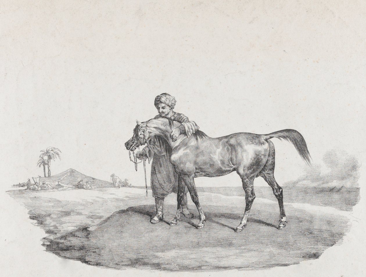 Arabský kůň, 1821 od Theodore Gericault