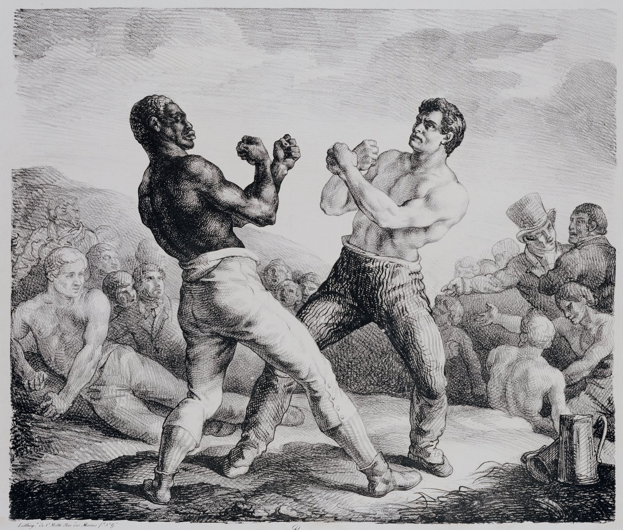 Boxeři, 1818 od Theodore Gericault