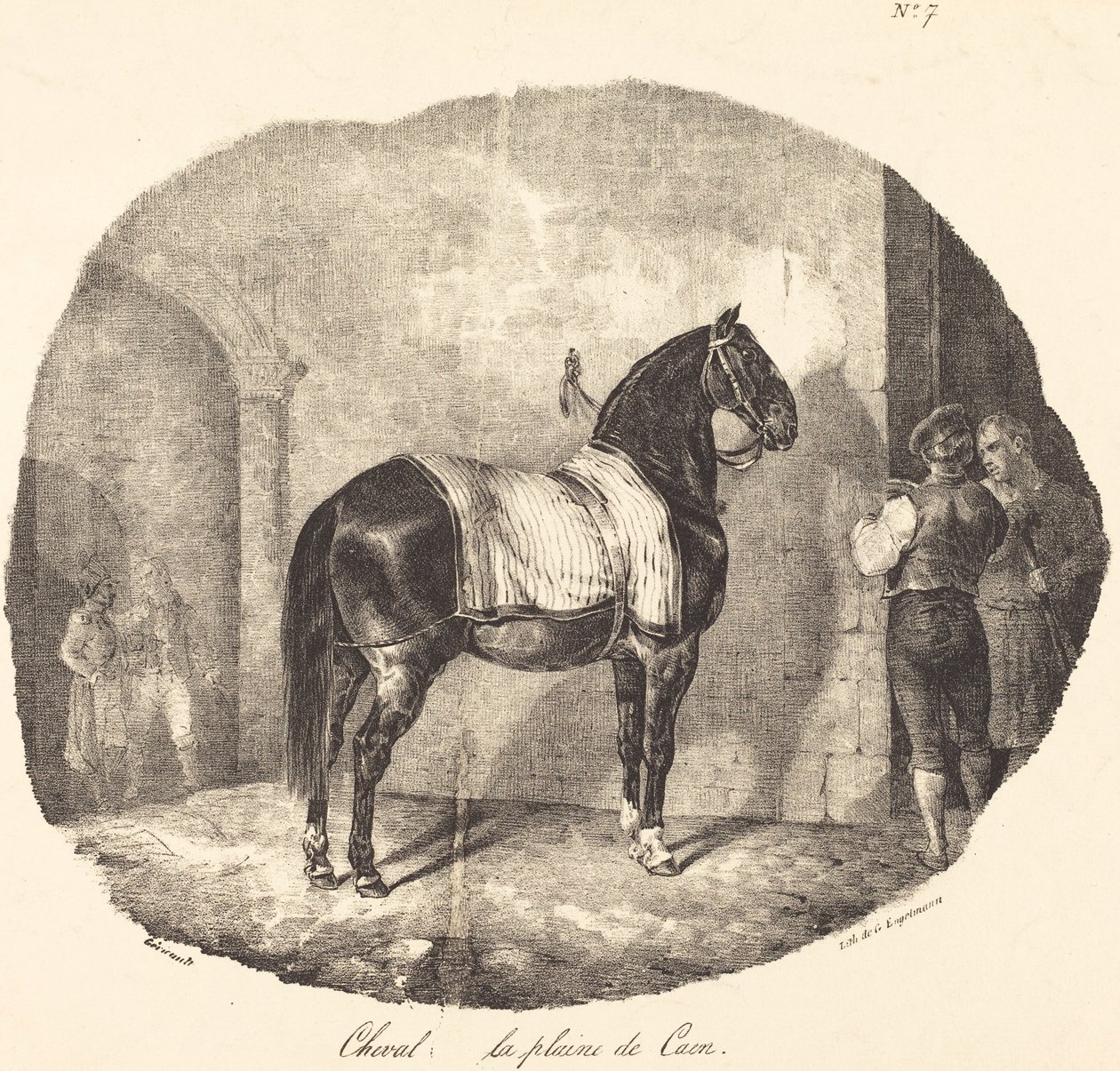 Caen obyčejný kůň od Theodore Gericault