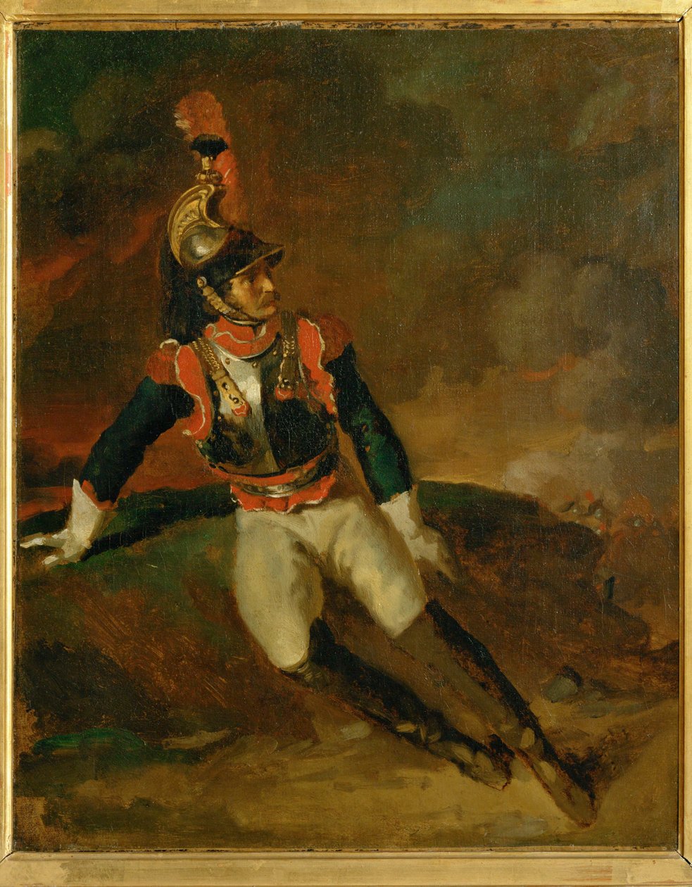 Cuirassier blesse, skica ... od Theodore Gericault