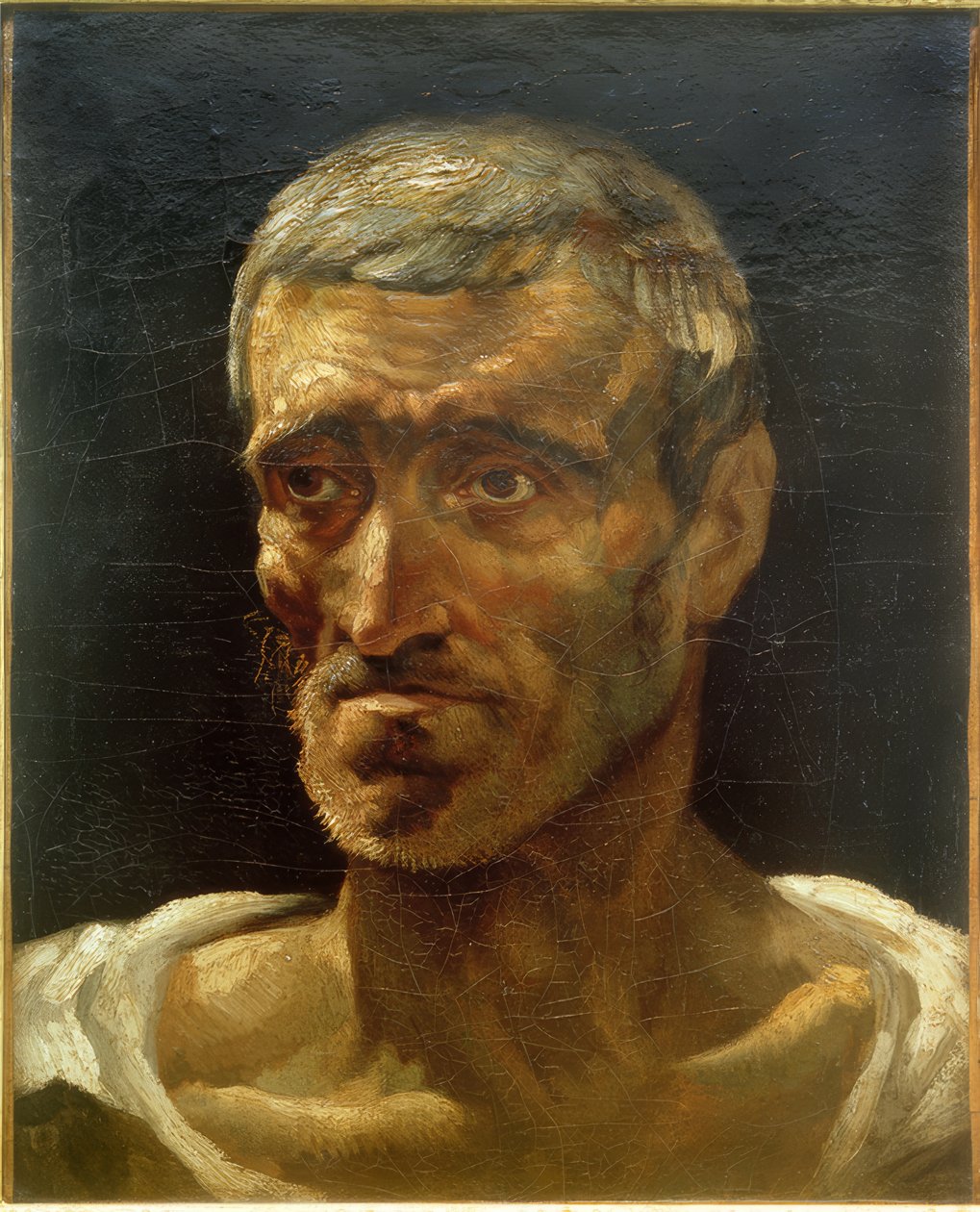 Hlava trosečníka (studie) od Theodore Gericault