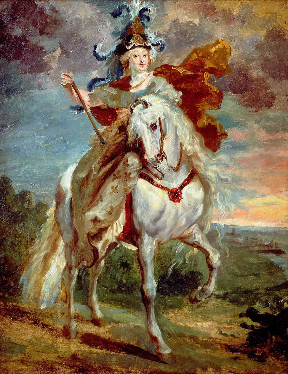 Marie de Medicis v Pont-de-Ce od Theodore Gericault