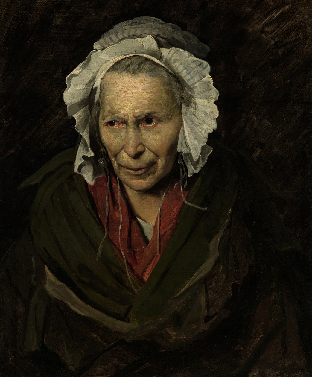 Portrét šílené ženy od Theodore Gericault